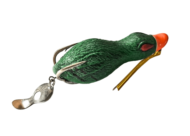 Pexxo Fly Bug Frog Handmade Soft Lure | Floating | 7 Cm | 9 - 10 Gm | - FishermanshubGreen