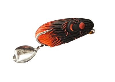 Pexxo Spyro Frog Handmade Soft Lure | Floating | 6 Cm | 11 - 12 Gm | - FishermanshubOrange