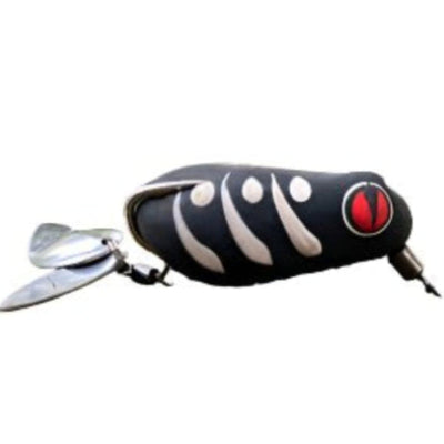 Pexxo Laser Frog Handmade Soft Lure | Floating | 4 Cm | 7 - 8 Gm | - FishermanshubBlack