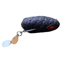 Pexxo Fabio Frog Handmade Soft Lure | Floating | 4 Cm | 4 - 5 Gm | - FishermanshubBlack Scales