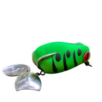 Pexxo Laser Frog Handmade Soft Lure | Floating | 4 Cm | 7 - 8 Gm | - FishermanshubGreen
