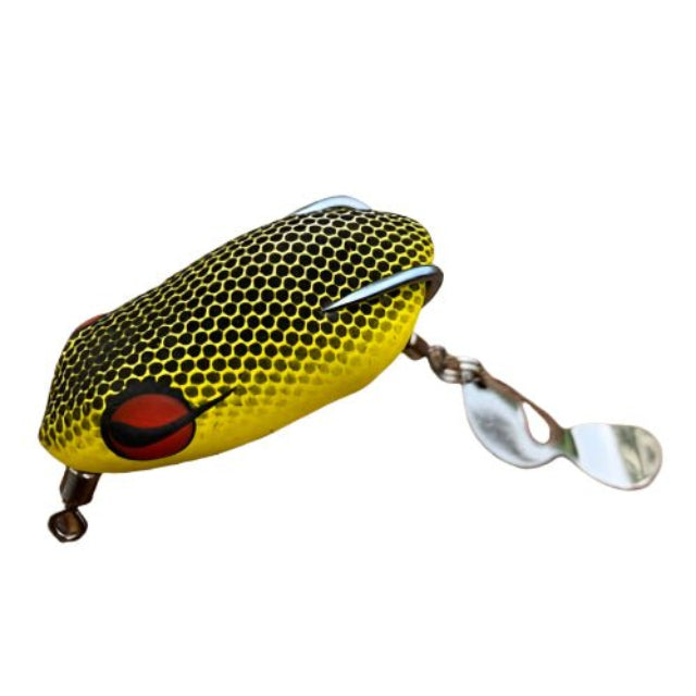 Pexxo Zippy Frog Handmade Soft Lure | Floating | 4 Cm | 4 - 5 Gm | - FishermanshubYellow