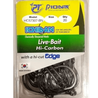 Pioneer Ichiban Live Bait Single Hook | HC57307 - BN | 20 Pcs Per Pack | - Fishermanshub#1