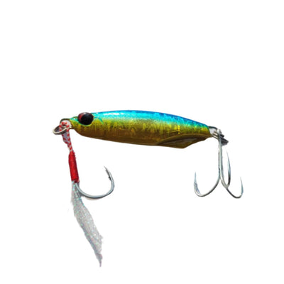 Pushpa Super Cast Metal Jig | Fast Sinking | 60 Gm | - FishermanshubBlue Gold