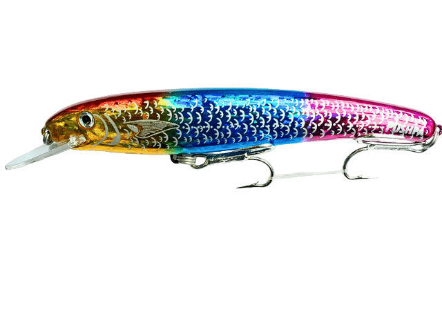 Pushpa Stickered Laser Pro Hard Bait Lure | Floating | 19 Cm | 46 Gm | - FishermanshubS 3D - 50
