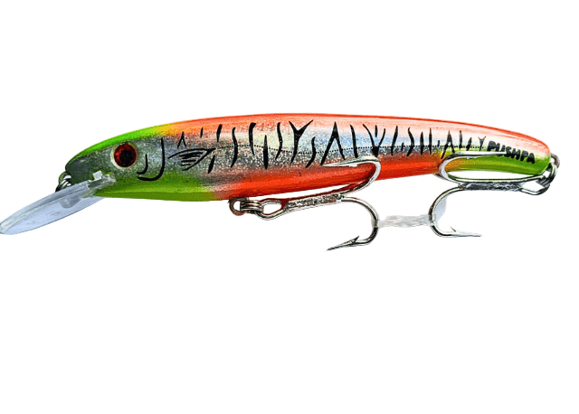 Pushpa Stickered Laser Pro Hard Bait Lure | Floating | 16 Cm | 20 Gm | - FishermanshubSLP - 96