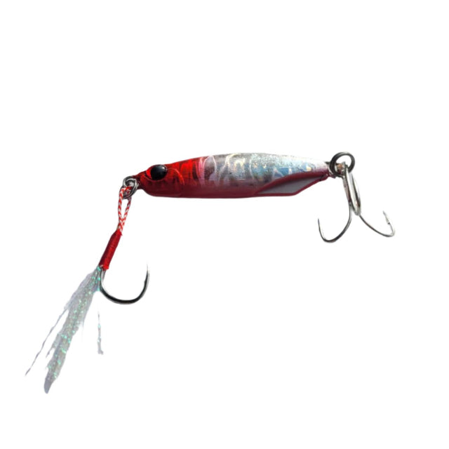 Pushpa Super Cast Metal Jig | Fast Sinking | 60 Gm | - FishermanshubRed Head