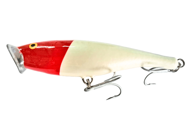 Rapala Skitter Pop Topwater Hard Bait Lure | Popper | Floating | 12 Cm | 40 Gm | - FishermanshubRed Head