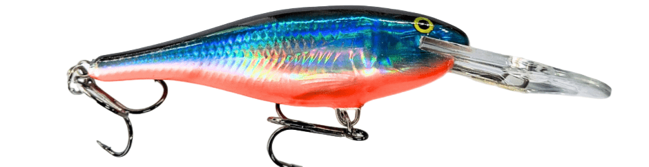 Rapala Shad Rap Deep Runner Hard Bait Lures | Floating | 9 Cm | 15 Gm | - FishermanshubHolo Blue Ghost
