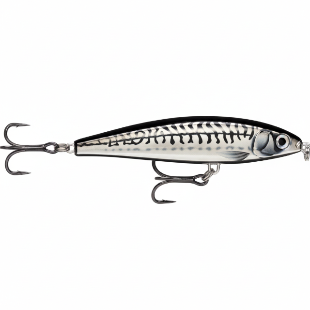 Rapala XRap Magnum Prey Lipless Hard Bait Lure | Slow Sinking | 10 Cm | 41 Gm | - FishermanshubHD Chrome Mackerel (HDCHM)