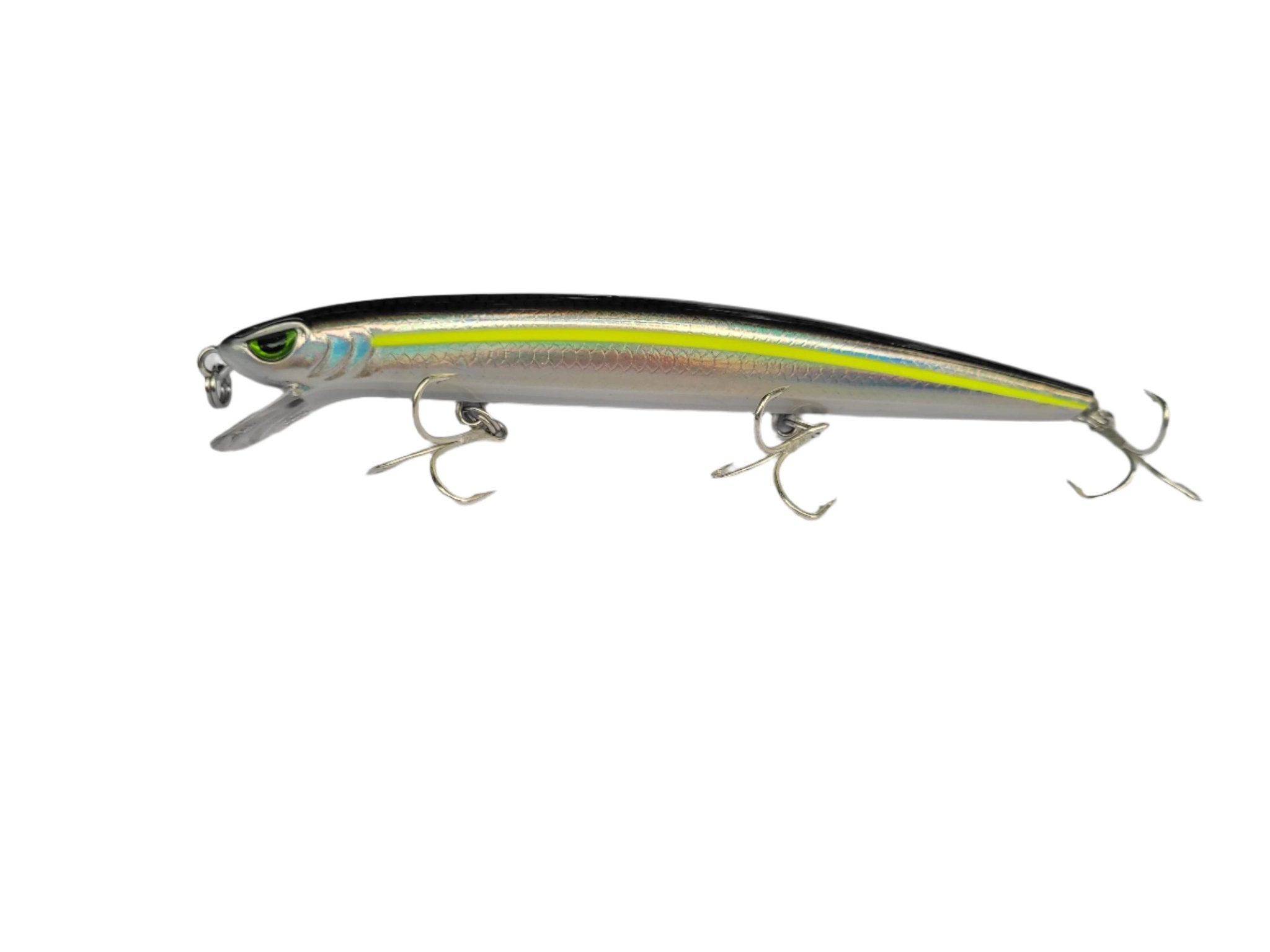 Storm Seabass Thunder Minnow Topwater Hard Lure | 14 Cm | 24 Gm | Floating - FishermanshubLaser Green Chartreuse LGC