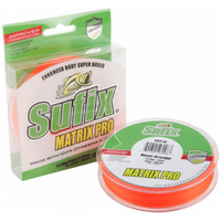 Sufix Matrix Pro High Performance Braided Line | 100Mt / 110Yd | Neon Orange| 6 Connected Spools | - Fishermanshub0.50MM | 67.5Kg (150.0Lb)Single