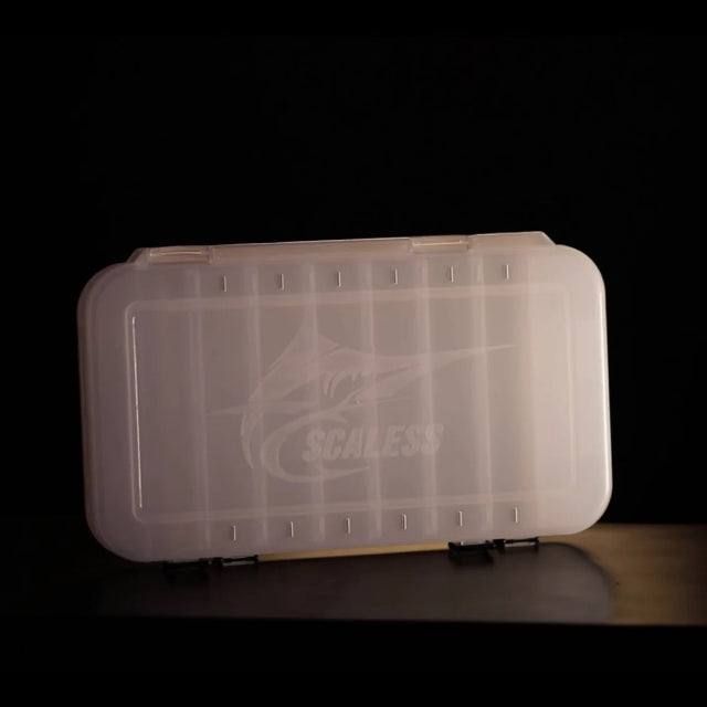 Scaless Fishing Lure Box | Tackle Box | 16 Lure Compartment + 6 Hook Boxes - fishermanshubWhite