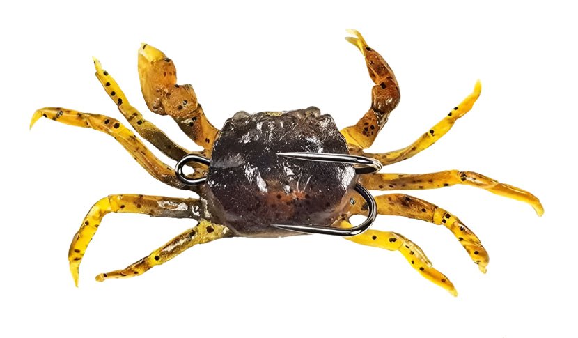 Sea Rock Crab Soft Plastic Baits | 5.5 Inch | 34 Gm | 1 Pc Per Pack | - FishermanshubBrown