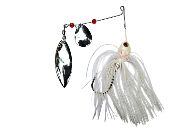 Sea Rock Spinner Bait with Hook Skirt | 22 Cm | 16 Gm | - FishermanshubWhite