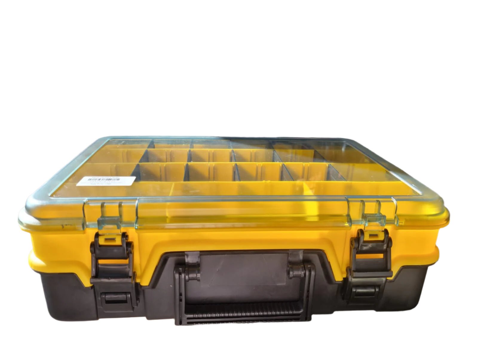 Searock Fishing Jumbo Tackle Box | Yellow Black | 28 Compartment | - Fishermanshub