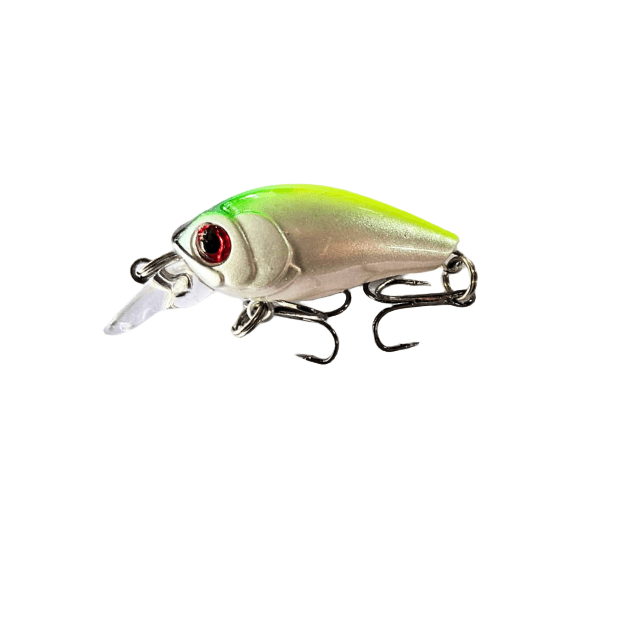Searock Crank Bait Fishing Hard Lure | Floating | 5 Cm | 3.9 Gm | - FishermanshubFluro Green