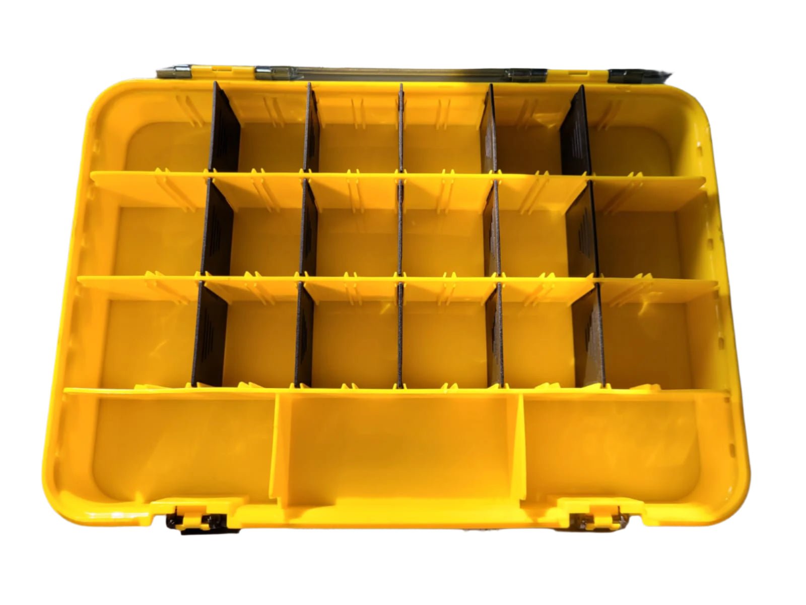 Searock Fishing Jumbo Tackle Box | Yellow Black | 28 Compartment | - Fishermanshub