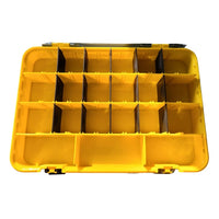 Searock Fishing Jumbo Tackle Box | Yellow Black | 28 Compartment | - Fishermanshub