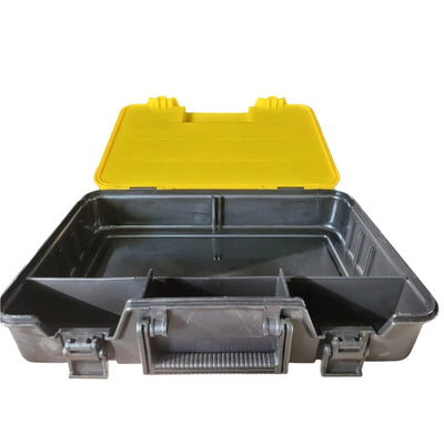 Searock Fishing Jumbo Tackle Box | Yellow Black | 28 Compartment | - Fishermanshub
