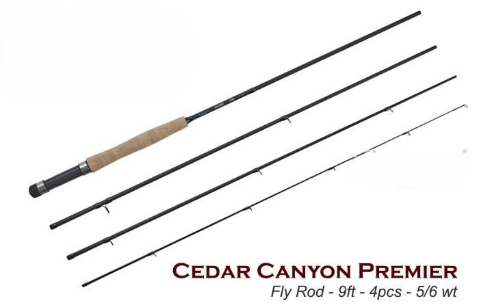 Shakespeare Cedar Canyon Premier Fly Fishing Rod | 9 Ft | 5/6 Wt | - Fishermanshub9Ft/2.74Mt