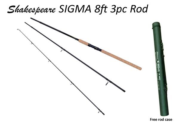 Shakespeare Sigma 3Pcs Travel Spinning Rod | 8 Ft | - Fishermanshub8Ft/2.43Mt