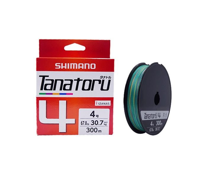 Shimano Tanatoru Izanas 4 Strand Braided Fishing Line | 300Mt / 330Yd | Multicolour | - Fishermanshub0.28MM | 22.3Kg (49.1Lb)