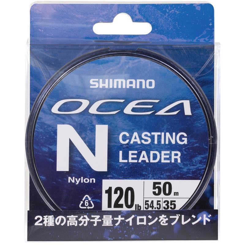 Shimano Ocea Nylon Casting Leader | 50Mt / 55Yd | Clear | - Fishermanshub0.52MM | 18.2Kg (40Lb)