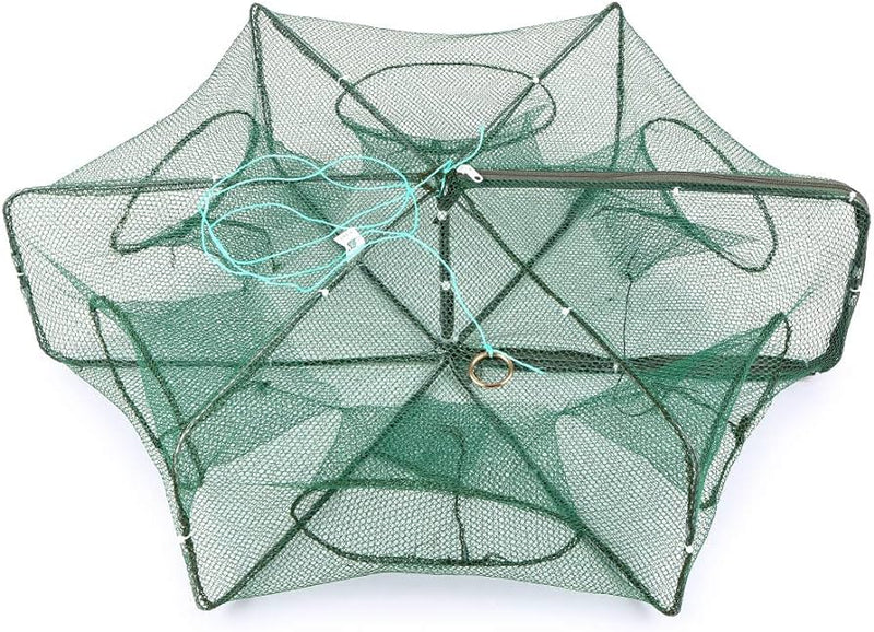 Shrimp Trap Hexagon Net Fishing Bait Trap | 6 Holes | - Fishermanshub60x22Cm