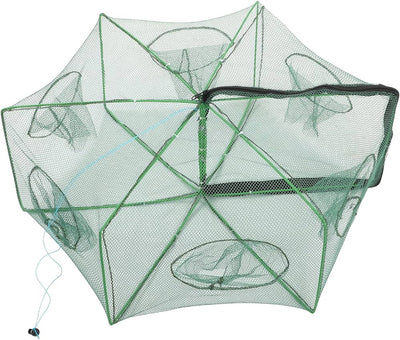 Shrimp Trap Hexagon Net Fishing Bait Trap | 6 Holes | - Fishermanshub60x22Cm