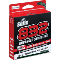 Sufix 832 Advanced Super Braid | 250Mt / 275Yd | Camo | - Fishermanshub0.24MM | 17.7Kg (39Lb)Low Vis Green