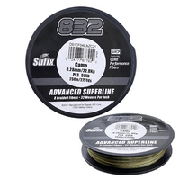 Sufix 832 Advanced Super Braid | 250Mt / 275Yd | Camo | - Fishermanshub0.28MM | 22.8Kg (50Lb)Camo