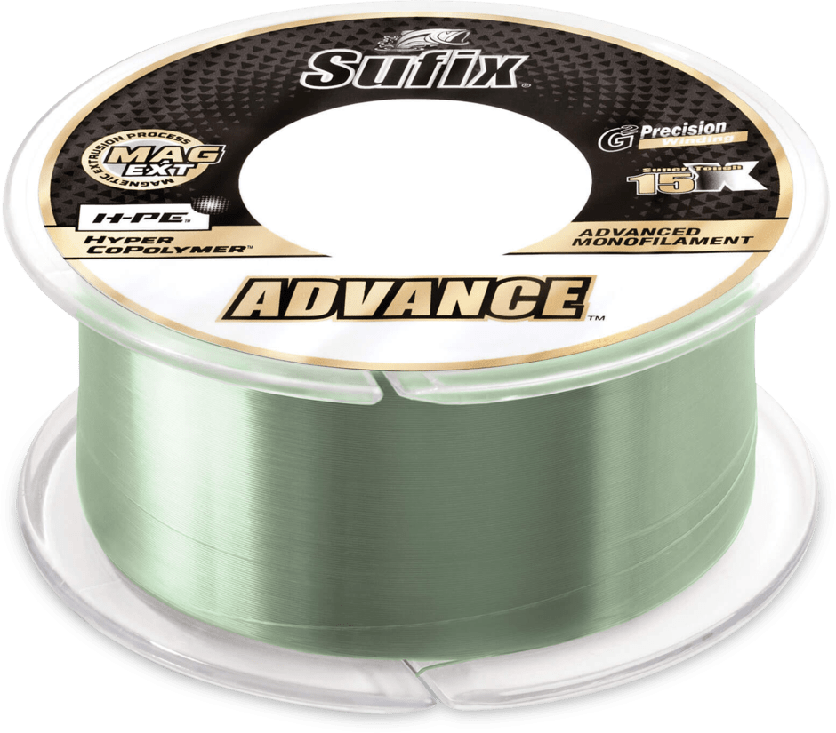 Sufix Advance Hyper Copolymer Monofilament Line | 80Mt / 88Yd | Low - Vis Green | 10 Connected Spools | - Fishermanshub0.50MM | 21.8Kg (48.0Lb)Single