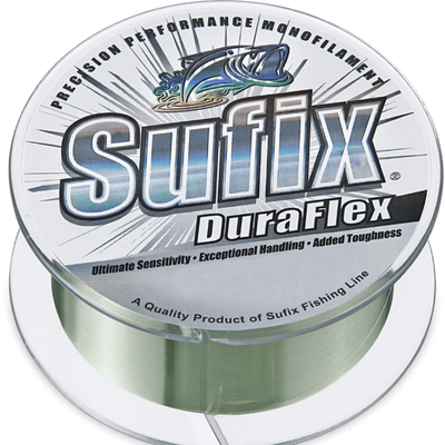 Sufix Duraflex Monofilament Line | 100Mt / 110Yd | Low-Vis Green | 10 Connected Spools | - Fishermanshub0.18MM | 3.7Kg (8.0Lb)Low-Vis GreenSingle