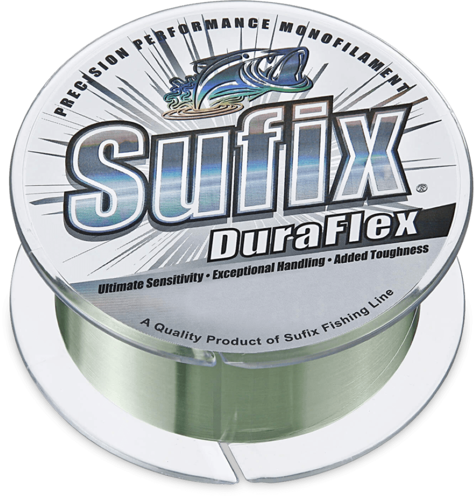 Sufix Duraflex Monofilament Line | 100Mt / 110Yd | Low-Vis Green | 10 Connected Spools | - Fishermanshub0.18MM | 3.7Kg (8.0Lb)Low-Vis GreenSingle