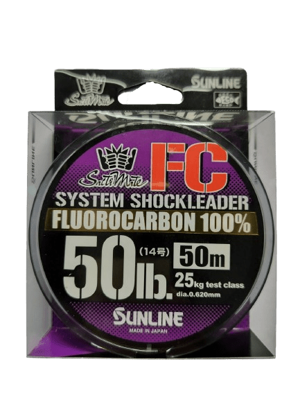 Sunline Saltimate System FC Shock Leader | 50Mt / 55Yd | Clear | - Fishermanshub0.62MM | 25Kg (50.0Lb)