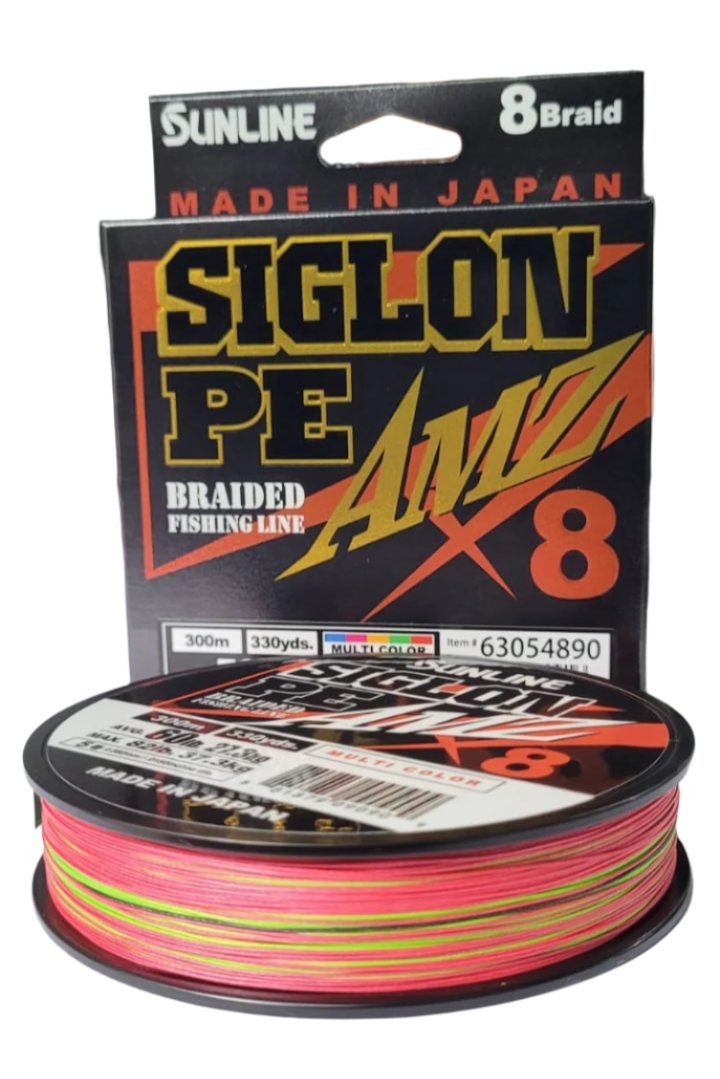 Sunline Siglon PE AMZ X8 Braided Fishing Line | 300Mt / 325Yd | Multicolour | - Fishermanshub0.29MM | 15.9Kg (35.0Lb)