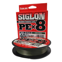Sunline Siglon PE X8 Braided Fishing Line | 300Mt / 325Yd | Dark Green | - Fishermanshub0.24MM | 15.5Kg (35.0Lb)