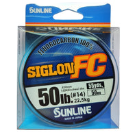Sunline Siglon 100% Fluorocarbon Shock Leader | 50Mt / 55Yd | Clear | - Fishermanshub0.63MM | 22.5Kg (50.0Lb)