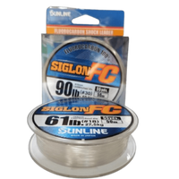Sunline Siglon 100% Fluorocarbon Shock Leader | 50Mt / 55Yd | Clear | - Fishermanshub0.63MM | 22.5Kg (50.0Lb)