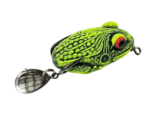 Terry L15 Lat Frogs Handmade Soft Lure With Spinner | Floating | 3.5 Cm | 5 - 6 Gm | - Fishermanshub6