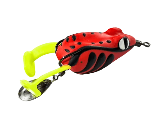 Terry L6 Lat Frogs Handmade Soft Lure With Spinner | Floating | 4 Cm | 6 - 7 Gm | - FishermanshubC02