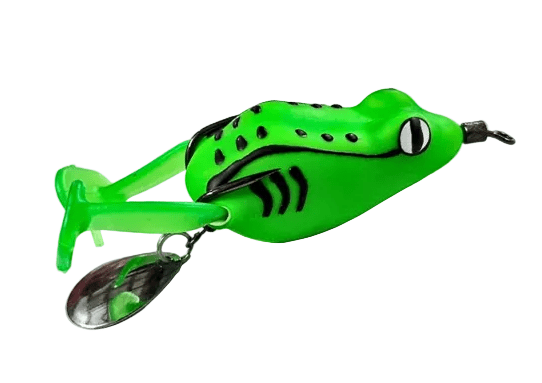 Terry L6 Lat Frogs Handmade Soft Lure With Spinner | Floating | 4 Cm | 6 - 7 Gm | - FishermanshubC03