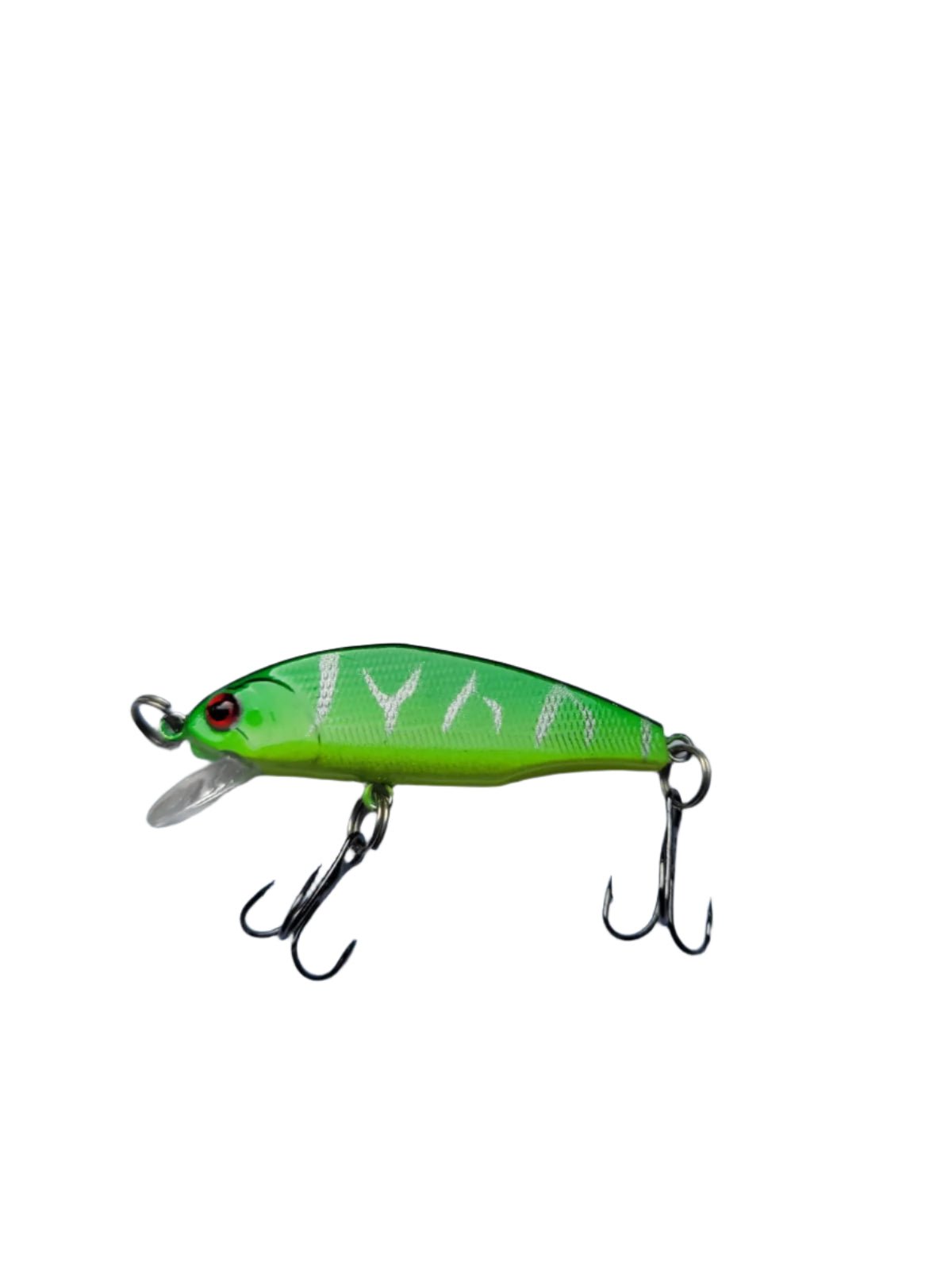 Sea Rock Ultra Light Minnow Hard Bait Lure | Floating | 5.5 Cm | 3.4 Gm | - FishermanshubGreen Tiger