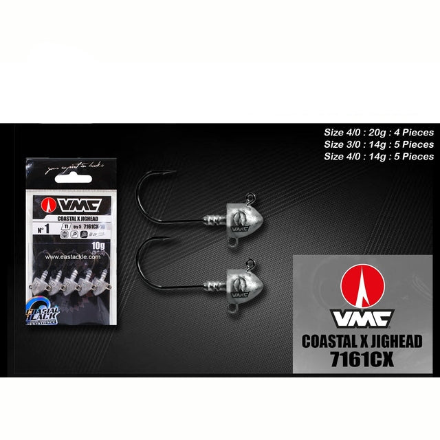 VMC Coastal X Jighead Hooks 7161CX | Qtt: 4-5 Per Pack - fishermanshub17 Gm