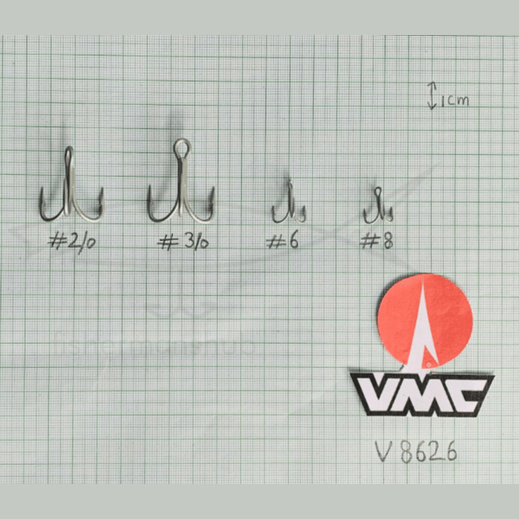 VMC Treble Hooks | V8626PS | - Fishermanshub#1/0