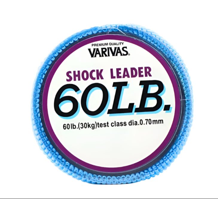 Varivas Nylon Monofilament Shock Leader | 50Mt / 55Yd | Misty Grey | - Fishermanshub0.70MM | 30Kg (60.0Lb)