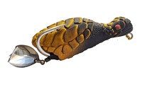 Pexxo Turtle Frog Handmade Soft Lure | Floating | 6 Cm | 13 - 14 Gm | - FishermanshubYellow