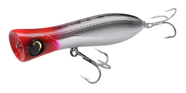 Yo - Zuri Bull Pop Hard Lure | Popper | Floating | 15 Cm | 70 Gm | - FishermanshubRed Head (CRH)