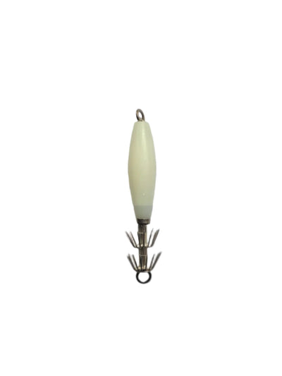 Yongjin Luminous Squid Jigs, Lures | Floating | 9 Cm, 13.8 Gm | 5 Pcs Per Pack | - FishermanshubWhite
